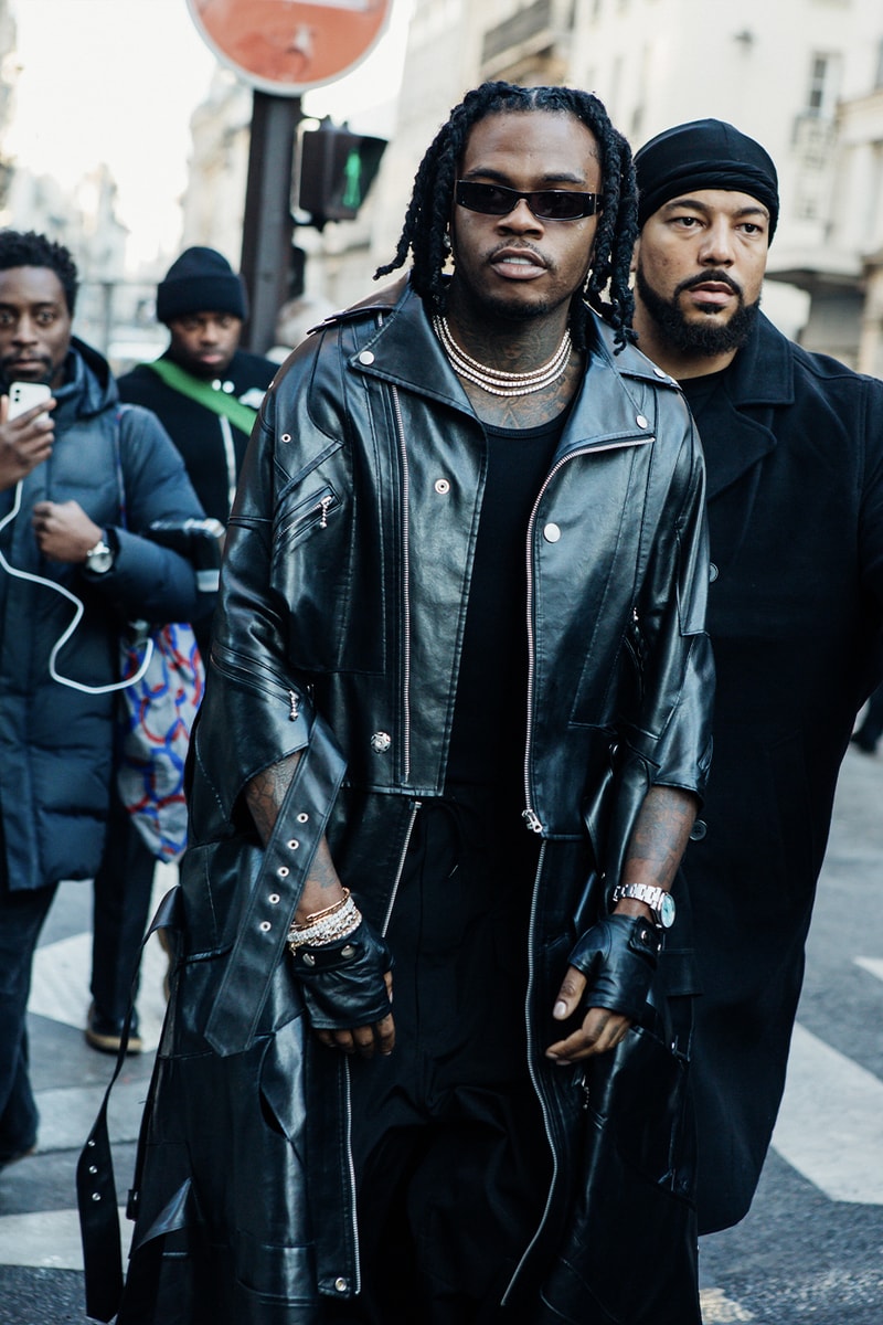Paris Fashion Week Men's FW24 Street Style dior loewe rick owens sacai palace carharrt nike lemaire salehe bembury gunna 