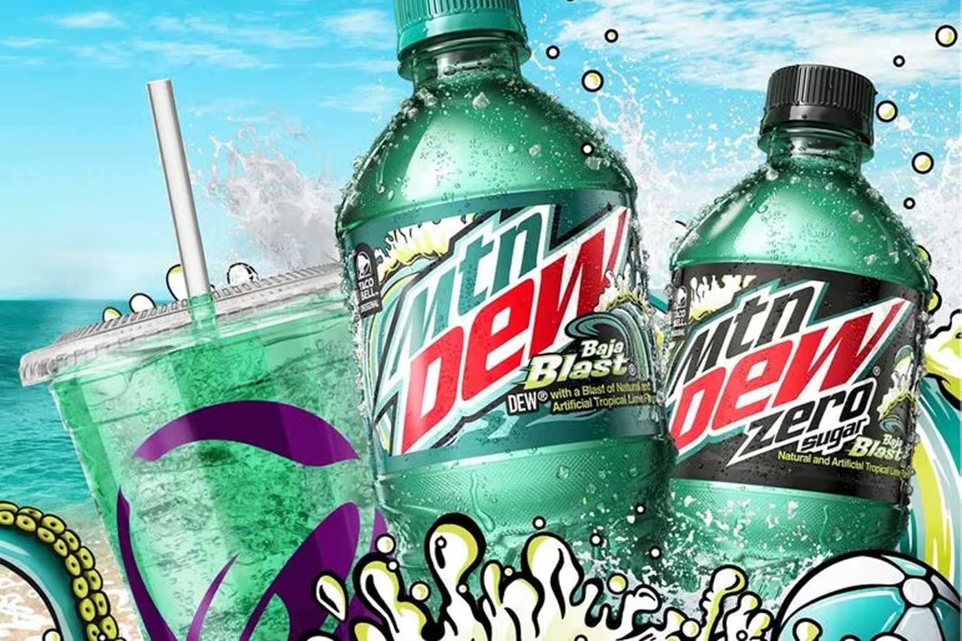 Mountain Dew To Sell Baja Blast Nationwide All Throughout 2024 beverage 20th bajaversary all year long pepsico taco bell MTN DEW
