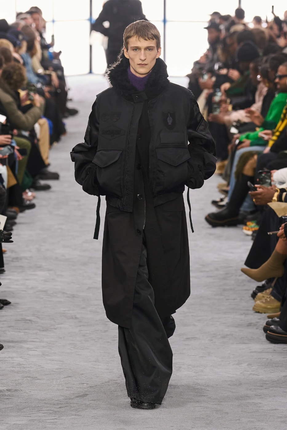 sacai Fall Winter 2024 Paris Fashion Week menswear Chitose Abe runway show sacai FW24 Explores Chitose Abe's Love of Uniform gonzales