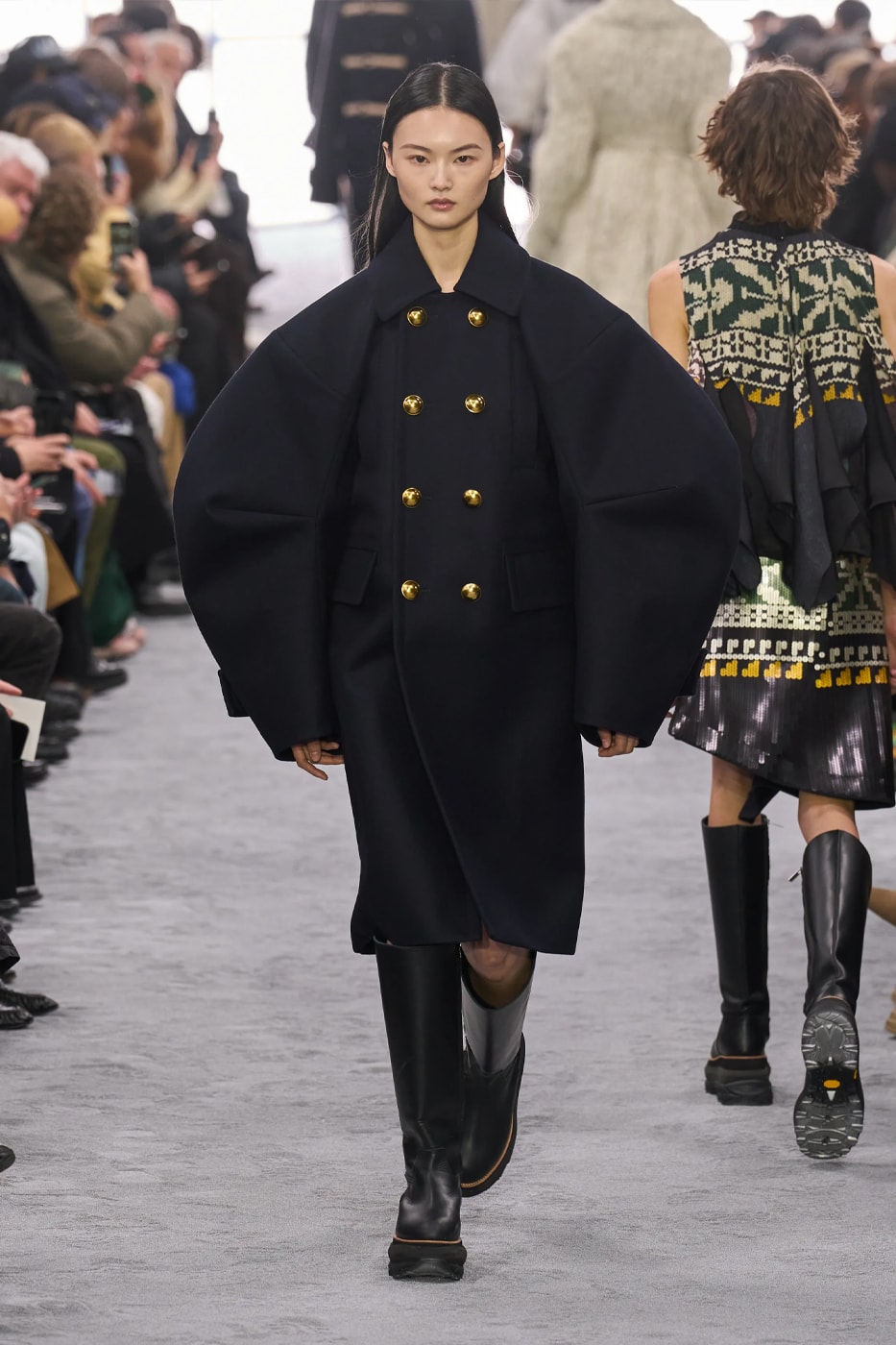 sacai Fall Winter 2024 Paris Fashion Week menswear Chitose Abe runway show sacai FW24 Explores Chitose Abe's Love of Uniform gonzales