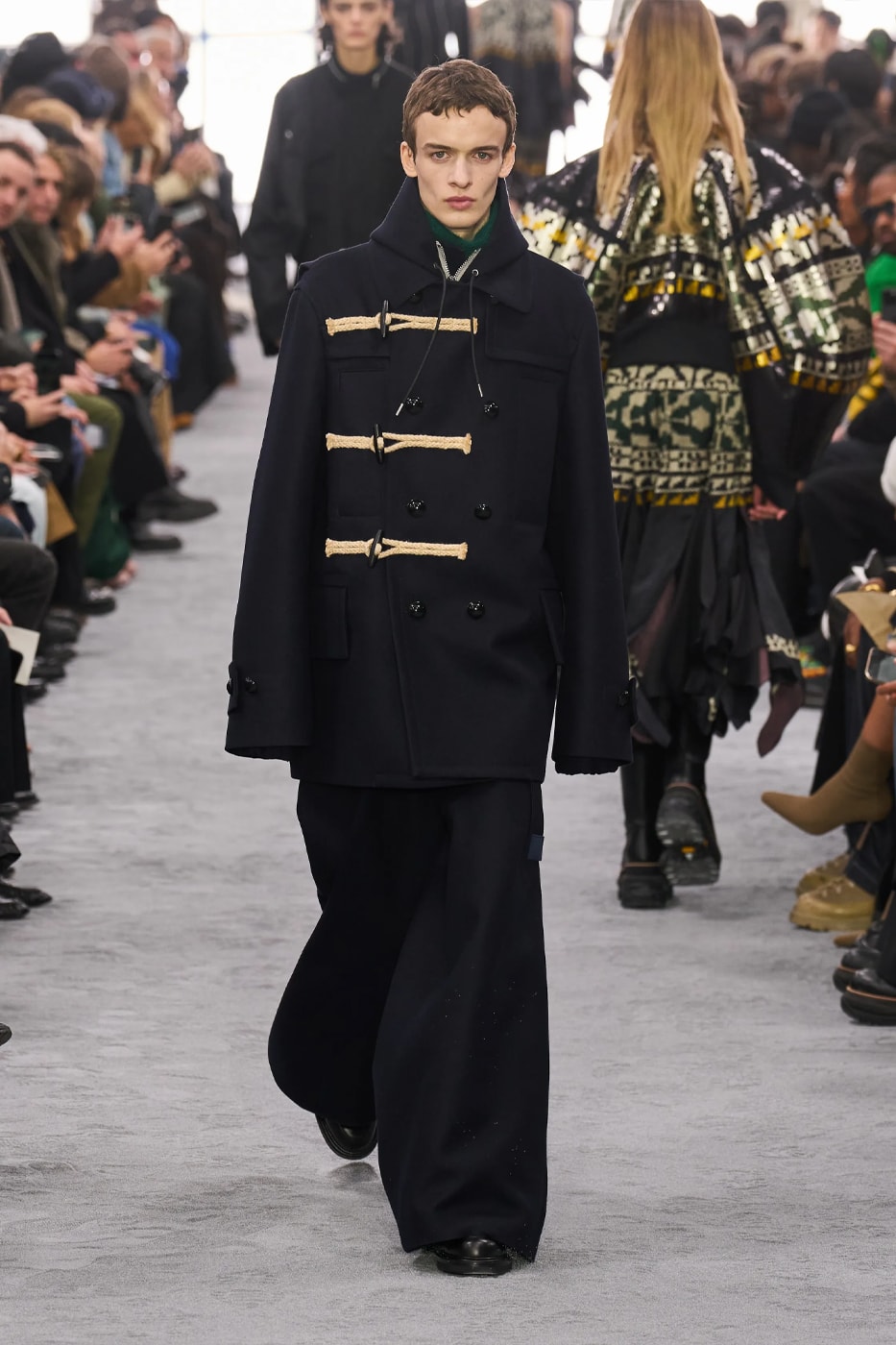 sacai Fall Winter 2024 Paris Fashion Week menswear Chitose Abe runway show sacai FW24 Explores Chitose Abe's Love of Uniform gonzales