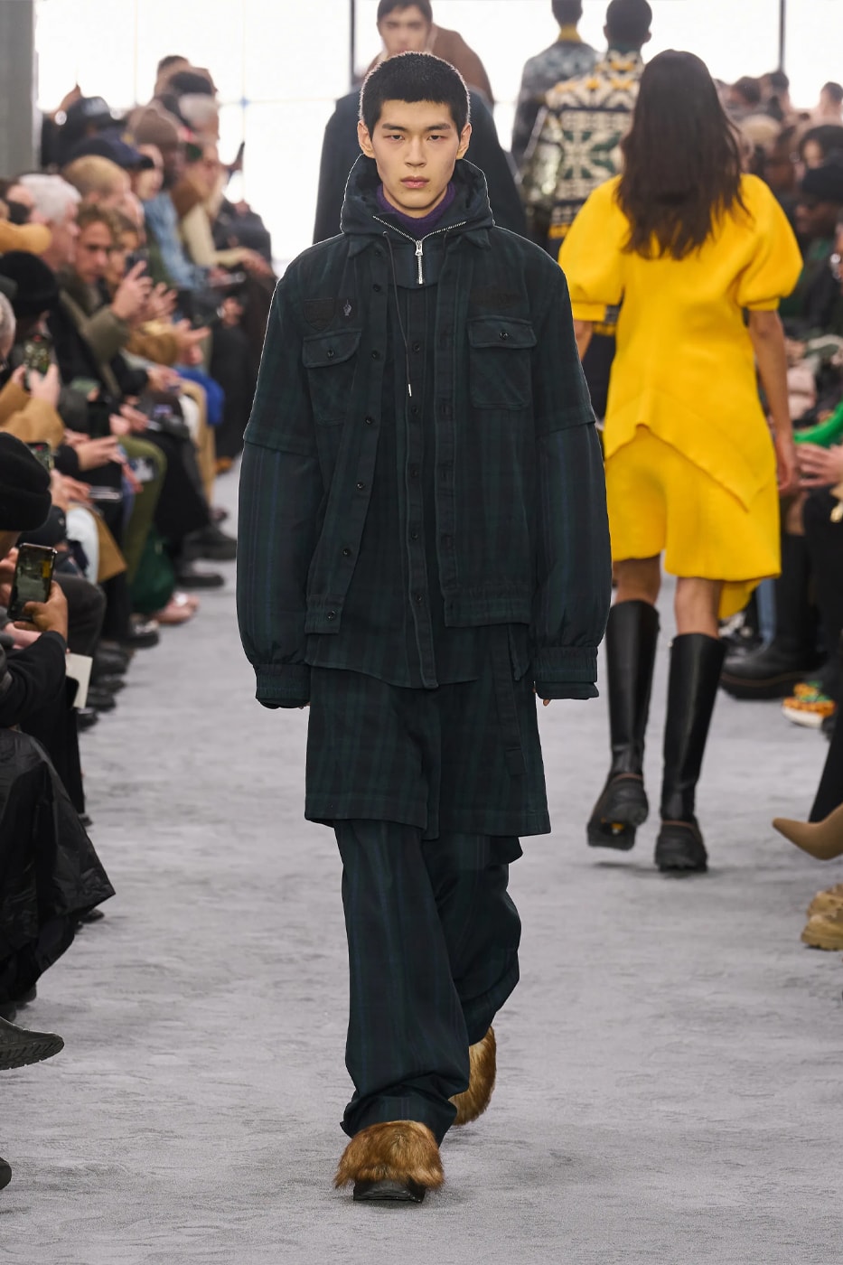 sacai Fall Winter 2024 Paris Fashion Week menswear Chitose Abe runway show sacai FW24 Explores Chitose Abe's Love of Uniform gonzales