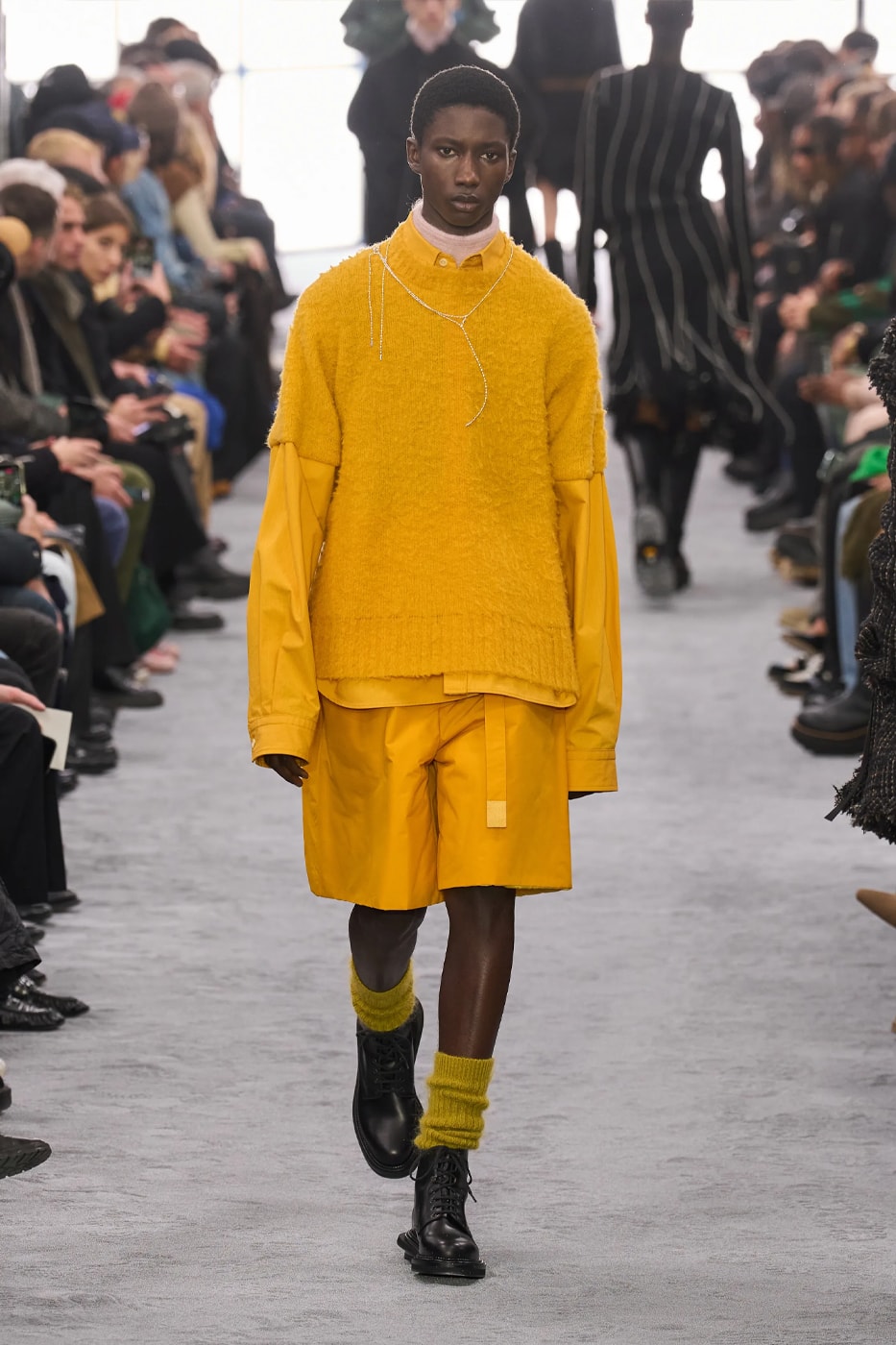 sacai Fall Winter 2024 Paris Fashion Week menswear Chitose Abe runway show sacai FW24 Explores Chitose Abe's Love of Uniform gonzales