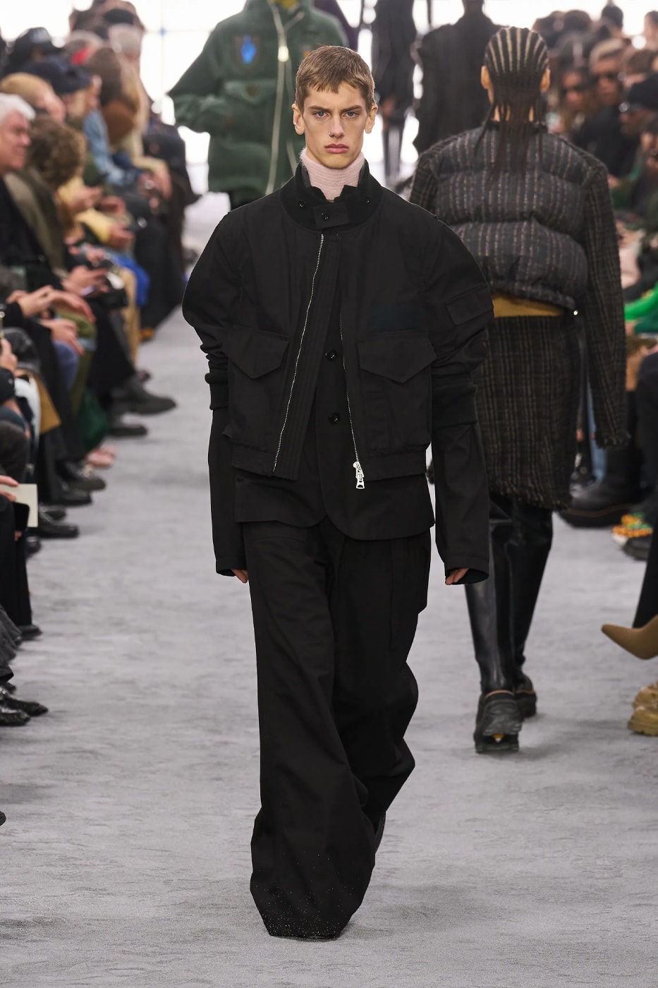 sacai Fall Winter 2024 Paris Fashion Week menswear Chitose Abe runway show sacai FW24 Explores Chitose Abe's Love of Uniform gonzales