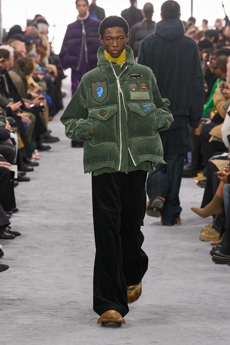 sacai Fall Winter 2024 Paris Fashion Week menswear Chitose Abe runway show sacai FW24 Explores Chitose Abe's Love of Uniform gonzales