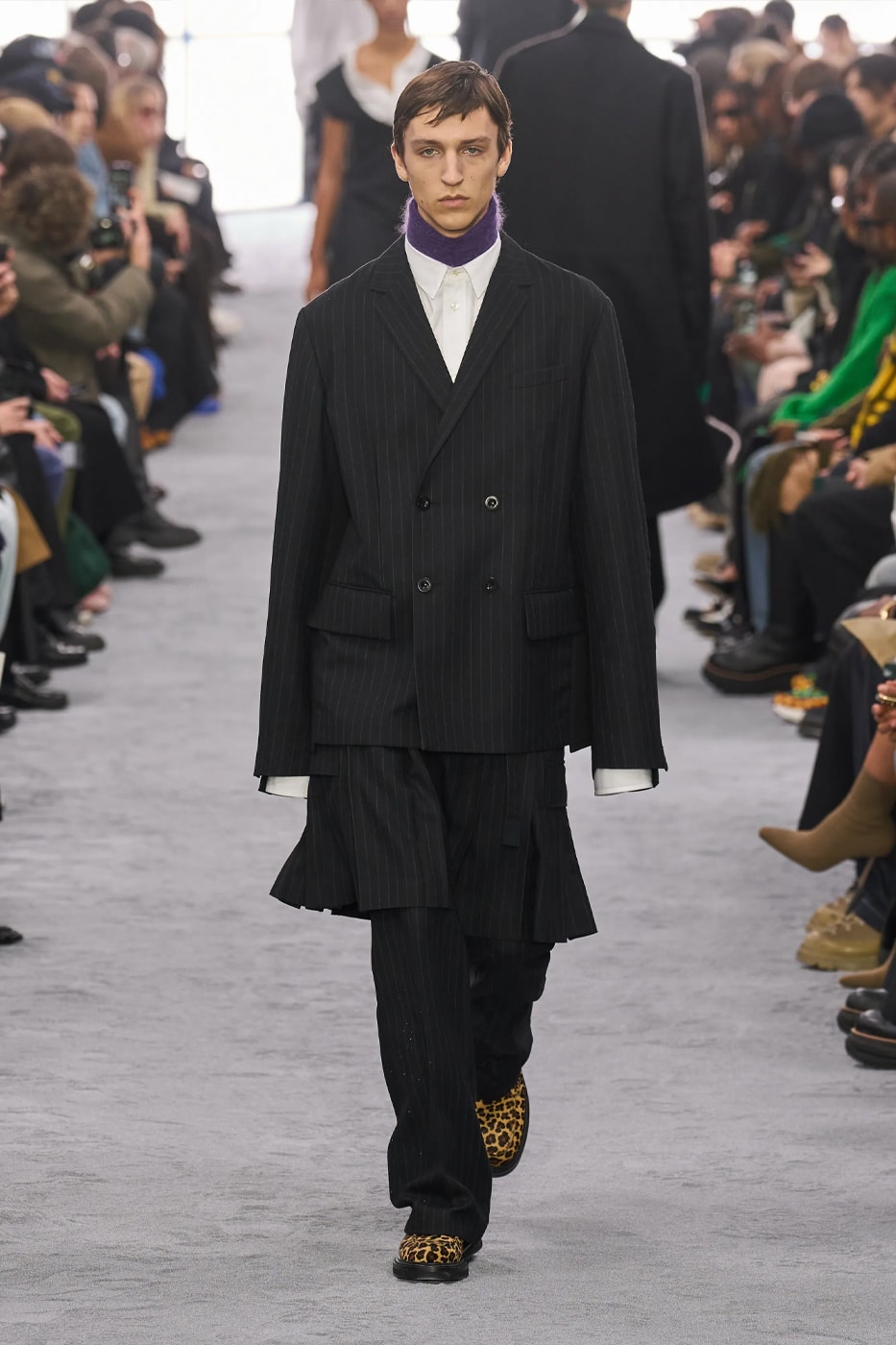 sacai Fall Winter 2024 Paris Fashion Week menswear Chitose Abe runway show sacai FW24 Explores Chitose Abe's Love of Uniform gonzales