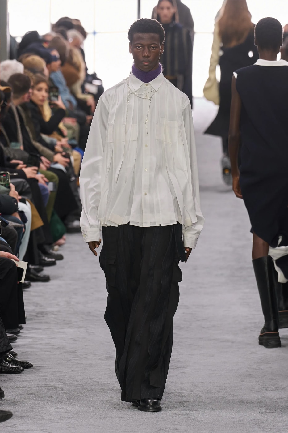 sacai Fall Winter 2024 Paris Fashion Week menswear Chitose Abe runway show sacai FW24 Explores Chitose Abe's Love of Uniform gonzales