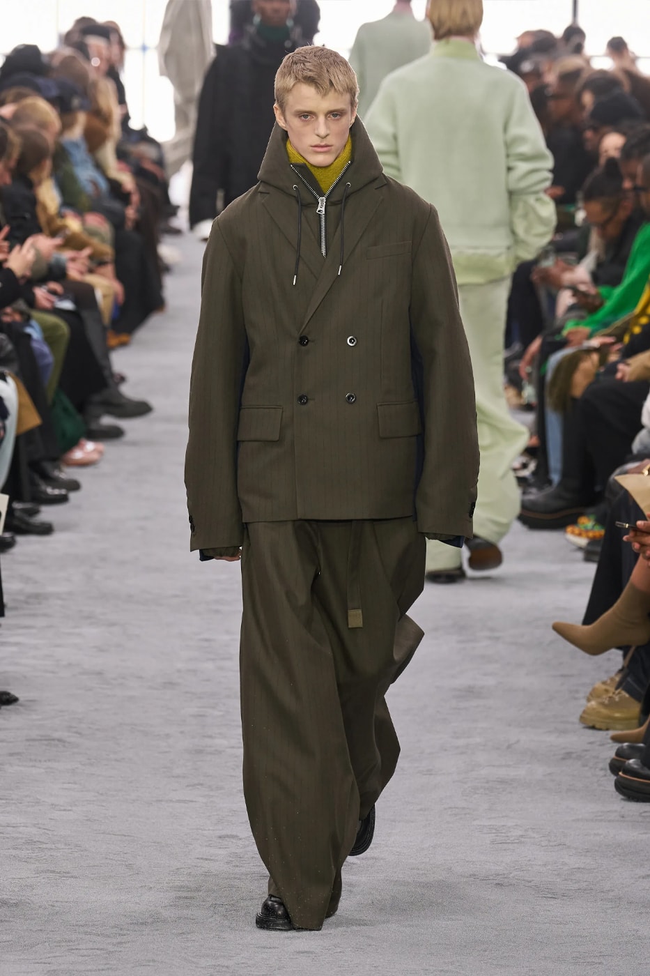 sacai Fall Winter 2024 Paris Fashion Week menswear Chitose Abe runway show sacai FW24 Explores Chitose Abe's Love of Uniform gonzales