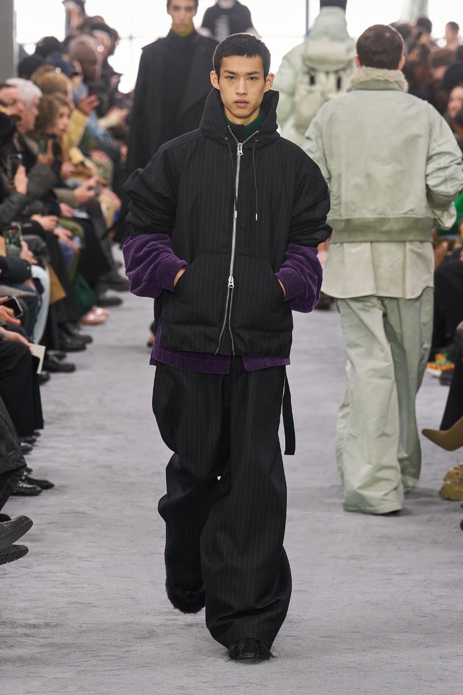 sacai Fall Winter 2024 Paris Fashion Week menswear Chitose Abe runway show sacai FW24 Explores Chitose Abe's Love of Uniform gonzales