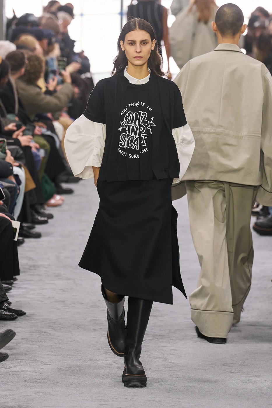 sacai Fall Winter 2024 Paris Fashion Week menswear Chitose Abe runway show sacai FW24 Explores Chitose Abe's Love of Uniform gonzales