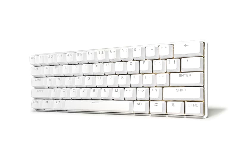 SteelSeries Drops Super Limited White and Gold Apex Pro Mini Keyboard 250 Limited Edition Alienware