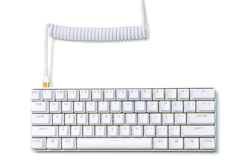 SteelSeries Drops Super Limited White and Gold Apex Pro Mini Keyboard 250 Limited Edition Alienware