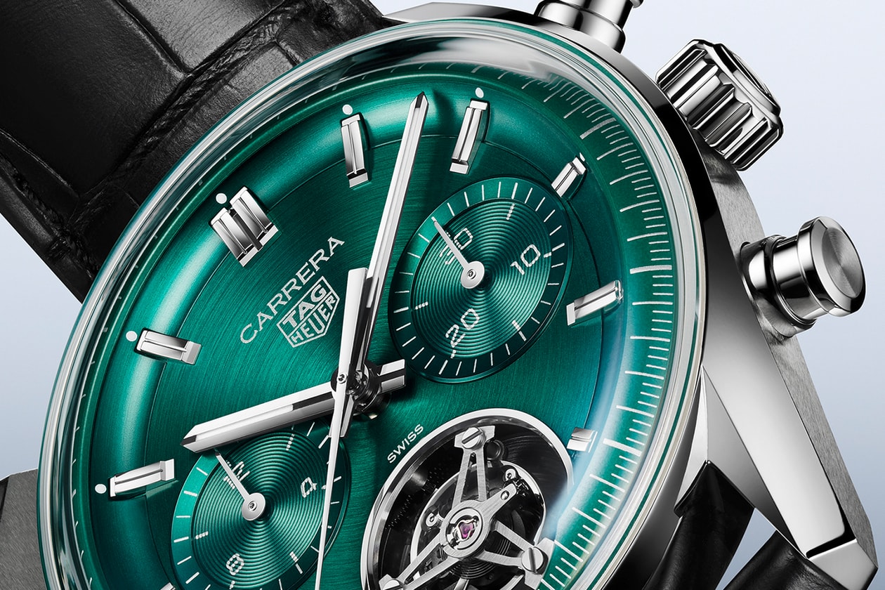 TAG Heuer LVMH Watch Week 2024 Carrera Chronograph Tourbillon Teal Green