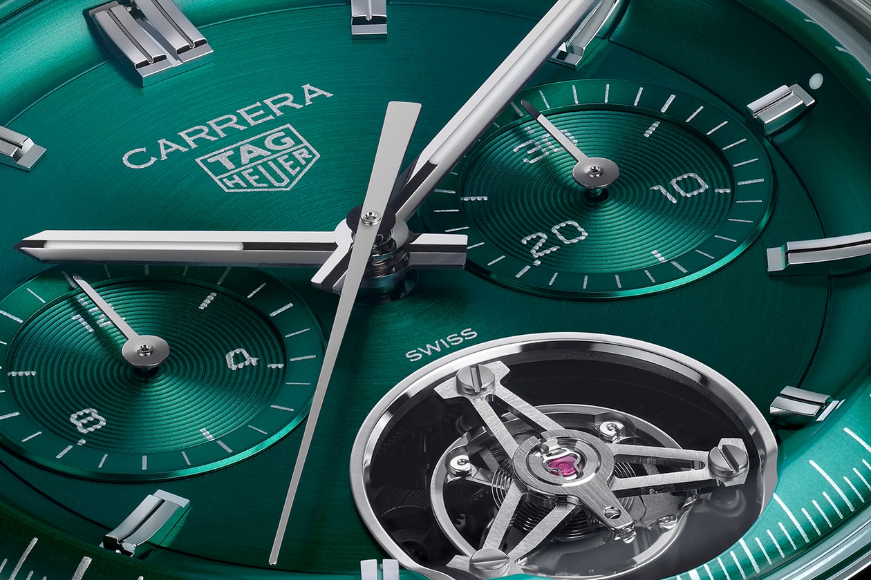 TAG Heuer LVMH Watch Week 2024 Carrera Chronograph Tourbillon Teal Green