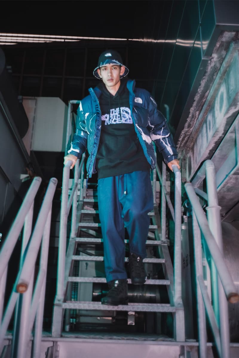 The North Face Urban Exploration Introduces "URBAN PROTECTION" Capsule jacket puffer pants outerwear release store price website oxeye glenclyffe vest goretex gore-tex link hong kong skyline flash open lookbook hood snap in water tear repellent resistant images