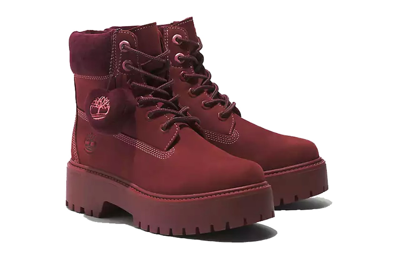 ティンバーランドが愛を象徴するレッドやピンクを纏った新作コレクションを発売 Step With Love in Timberland’s Valentine’s Day 6-Inch Boots red pink valentine love price usd link global store louis vuitton pharrell fashion week six inch timbs new york nyc