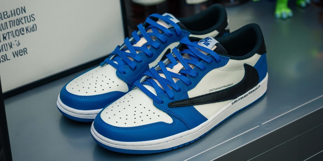 Check Out An Unreleased Travis Scott x fragment design x Air Jordan 1 Low Colorway