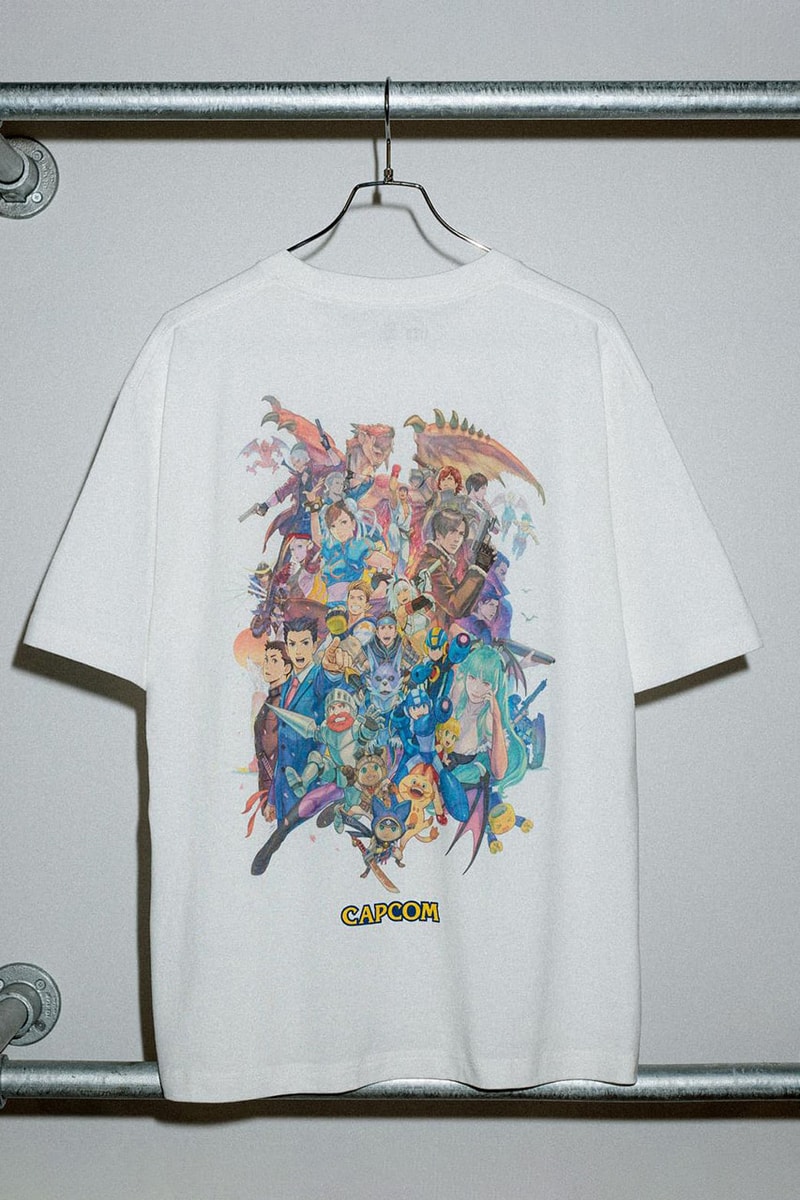 UNIQLO UT Celebrates Capcom's 40th Anniversary in New Collection capsule street fighter tekken graphic tee drop release Ghosts 'n Goblins, Mega Man, Final Fight, graphic designer Kosuke Kawamura, Street Fighter II, Devil May Cry, Monster Hunter and Resident Evil 4.