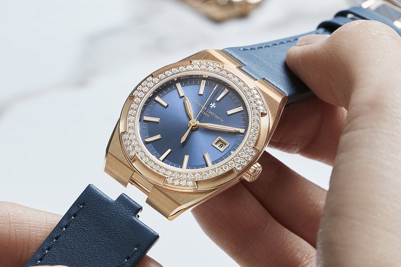 Vacheron Constantin Overseas Quartz Denim-Blue Dial Pink Gold 33mm Release Info