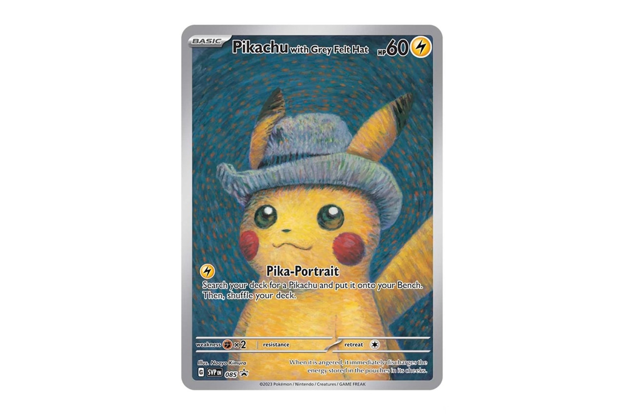 Van Gogh Museum Reissues Pikachu Pokémon Card Amsterdam