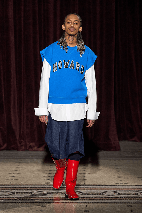 Wales Bonner Fall Winter 2024 Paris Fashion Week menswear Adidas runway show