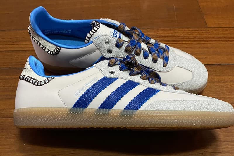 The First Wales Bonner x adidas Samba of 2024 Is Electric fashion week instagram woganwodeyang grace sneaker footwear shoe price release link drop