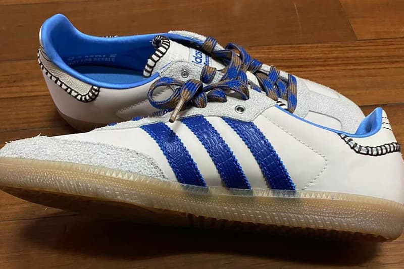 The First Wales Bonner x adidas Samba of 2024 Is Electric fashion week instagram woganwodeyang grace sneaker footwear shoe price release link drop