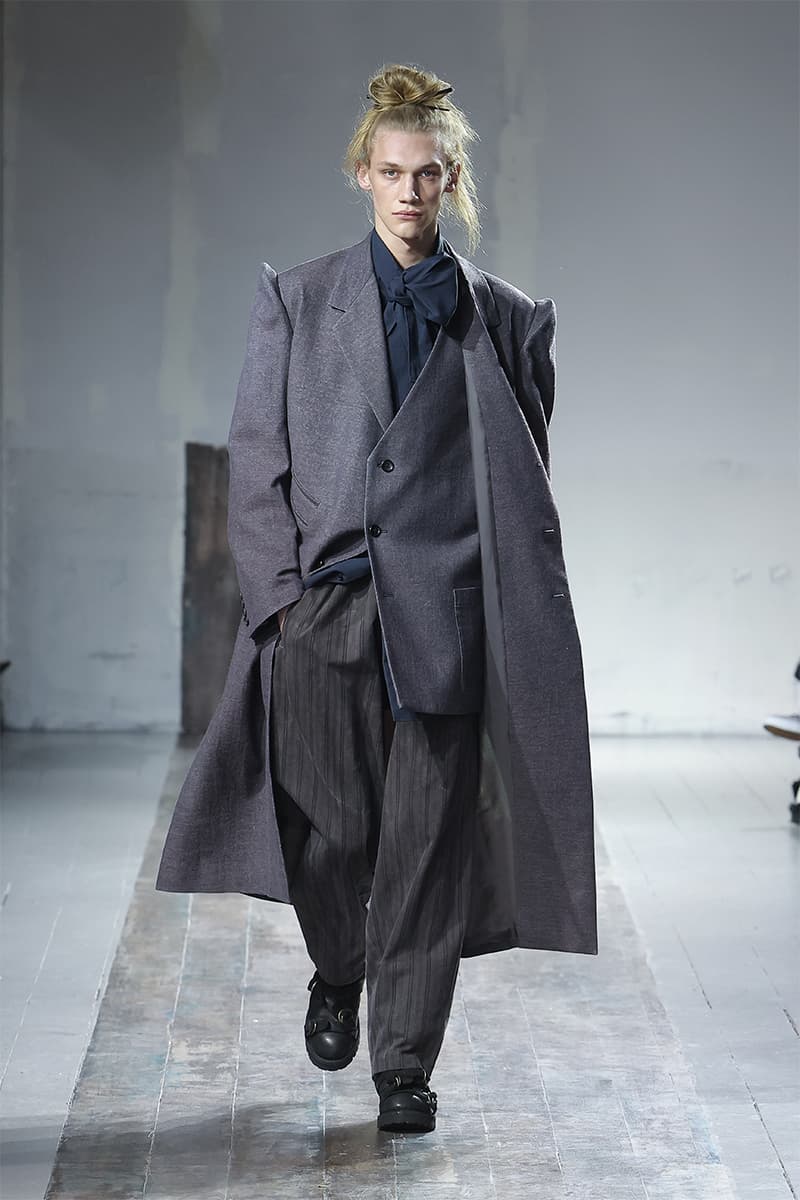 Yohji Yamamoto FW24 fall winter 2024 paris fashion week runway show collection menswear