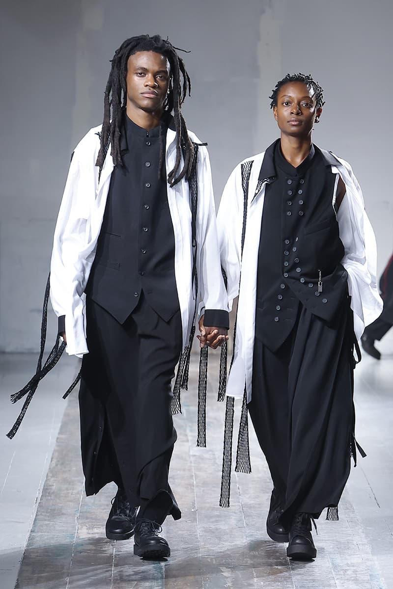 Yohji Yamamoto FW24 fall winter 2024 paris fashion week runway show collection menswear