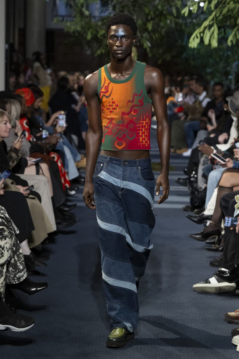 Ahluwalia Fall Winter 2024 London Fashion Week menswear womenswear runway show Levis collaboration Priya Ahluwalia