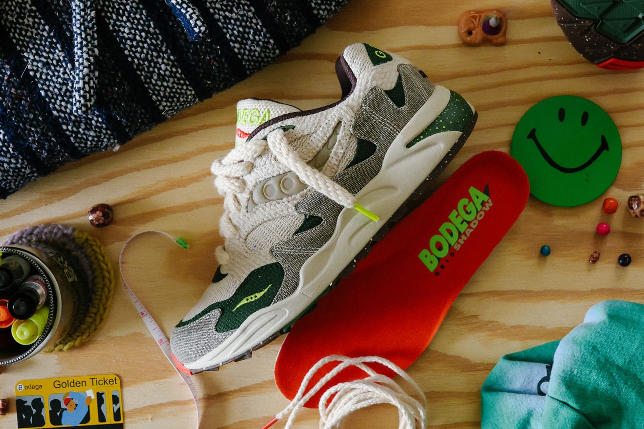 Bodega and Saucony Come Together for Grid Shadow 2 “Jaunt Woven” Footwear