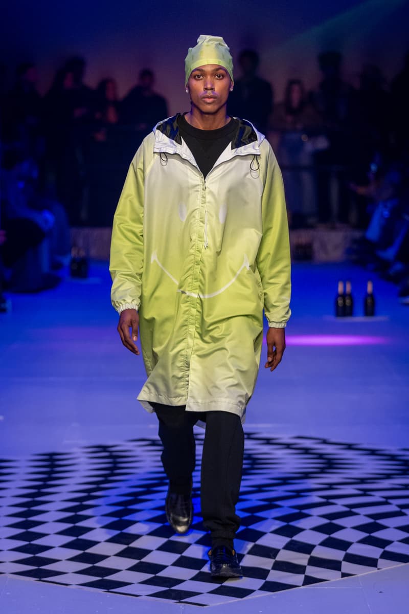 Saul Nash Fall Winter 2024 London Fashion Week menswear womenswear jourdan dunn runway show mc rave hip hop dance