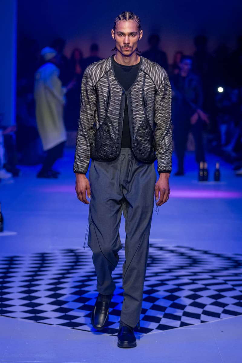 Saul Nash Fall Winter 2024 London Fashion Week menswear womenswear jourdan dunn runway show mc rave hip hop dance