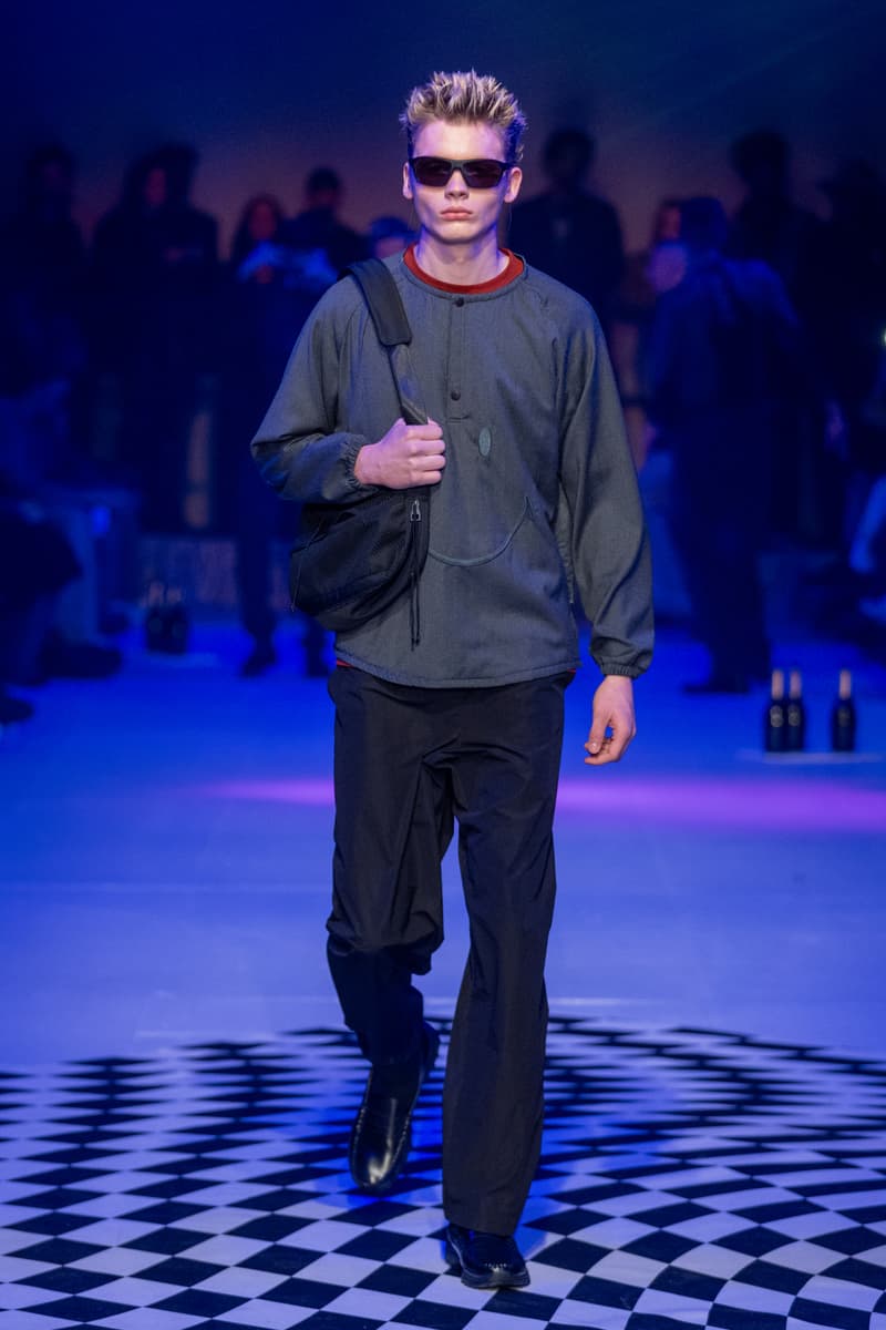 Saul Nash Fall Winter 2024 London Fashion Week menswear womenswear jourdan dunn runway show mc rave hip hop dance