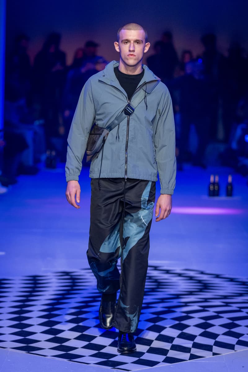 Saul Nash Fall Winter 2024 London Fashion Week menswear womenswear jourdan dunn runway show mc rave hip hop dance