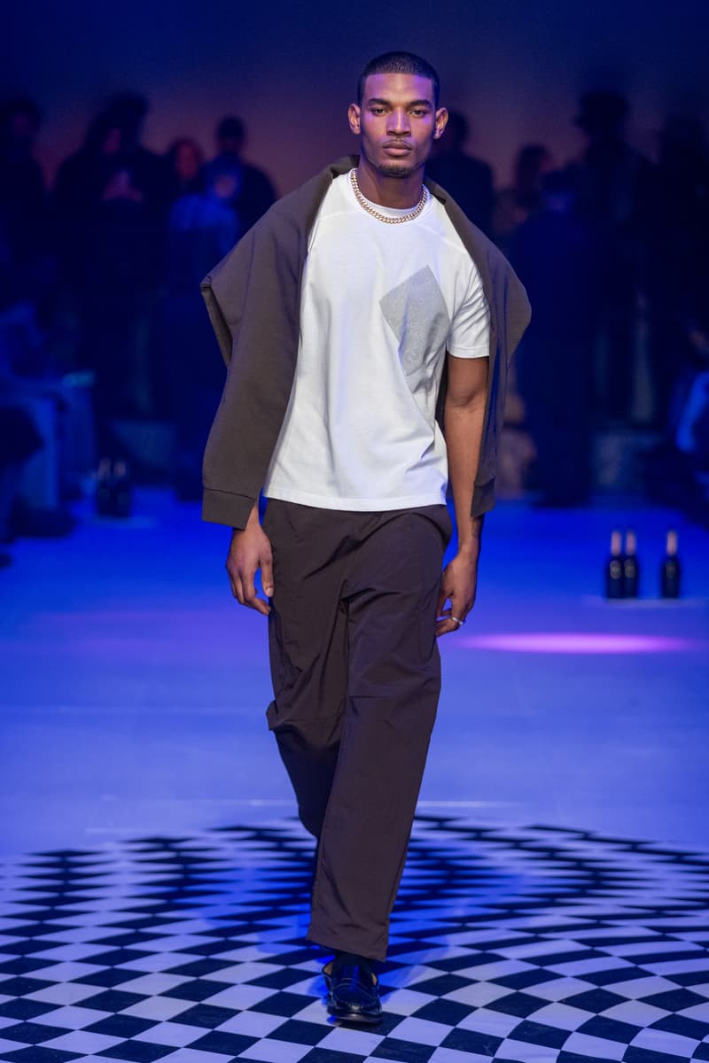 Saul Nash Fall Winter 2024 London Fashion Week menswear womenswear jourdan dunn runway show mc rave hip hop dance