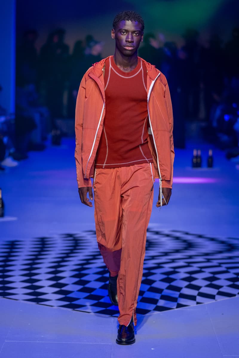 Saul Nash Fall Winter 2024 London Fashion Week menswear womenswear jourdan dunn runway show mc rave hip hop dance