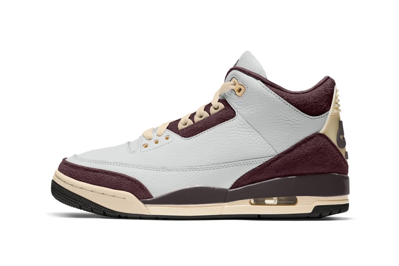 A Ma Maniére Air Jordan 3 Burgundy Crush FZ4811-100 Info date store list buying guide photos price