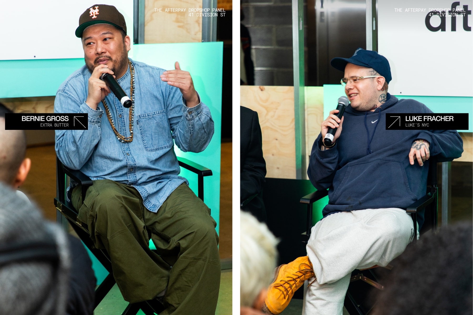 Afterpay Drop Culture Panel With Industry Experts Bernie Gross Extra Butter Luke NYC