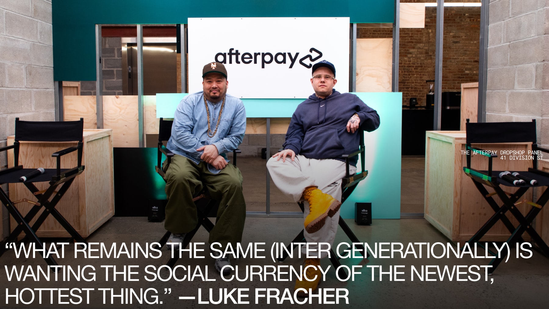 Afterpay Drop Culture Panel With Industry Experts Bernie Gross Extra Butter Luke NYC
