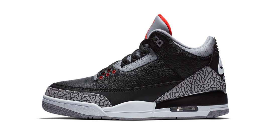 First Look at This Year's Air Jordan 3 "Black Cement"