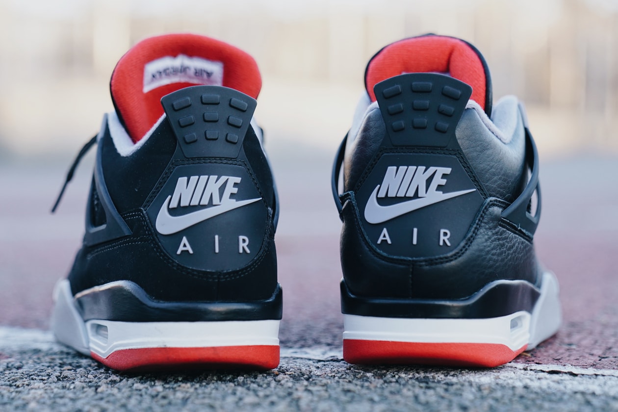 Air Jordan 4 Bred Reimagined vs. 2019 Air Jordan 4 Bred release date store info comparison breakdown pics photos visuals