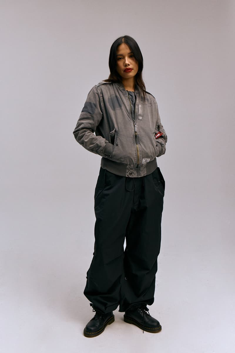 Alpha Industries Spring/Summer 2024 lookbook collection camo military bomber jackets tops pants trousers army campaign