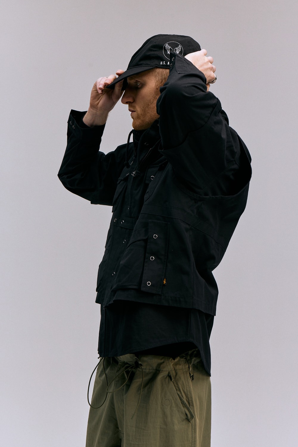 Alpha Industries Spring/Summer 2024 lookbook collection camo military bomber jackets tops pants trousers army campaign