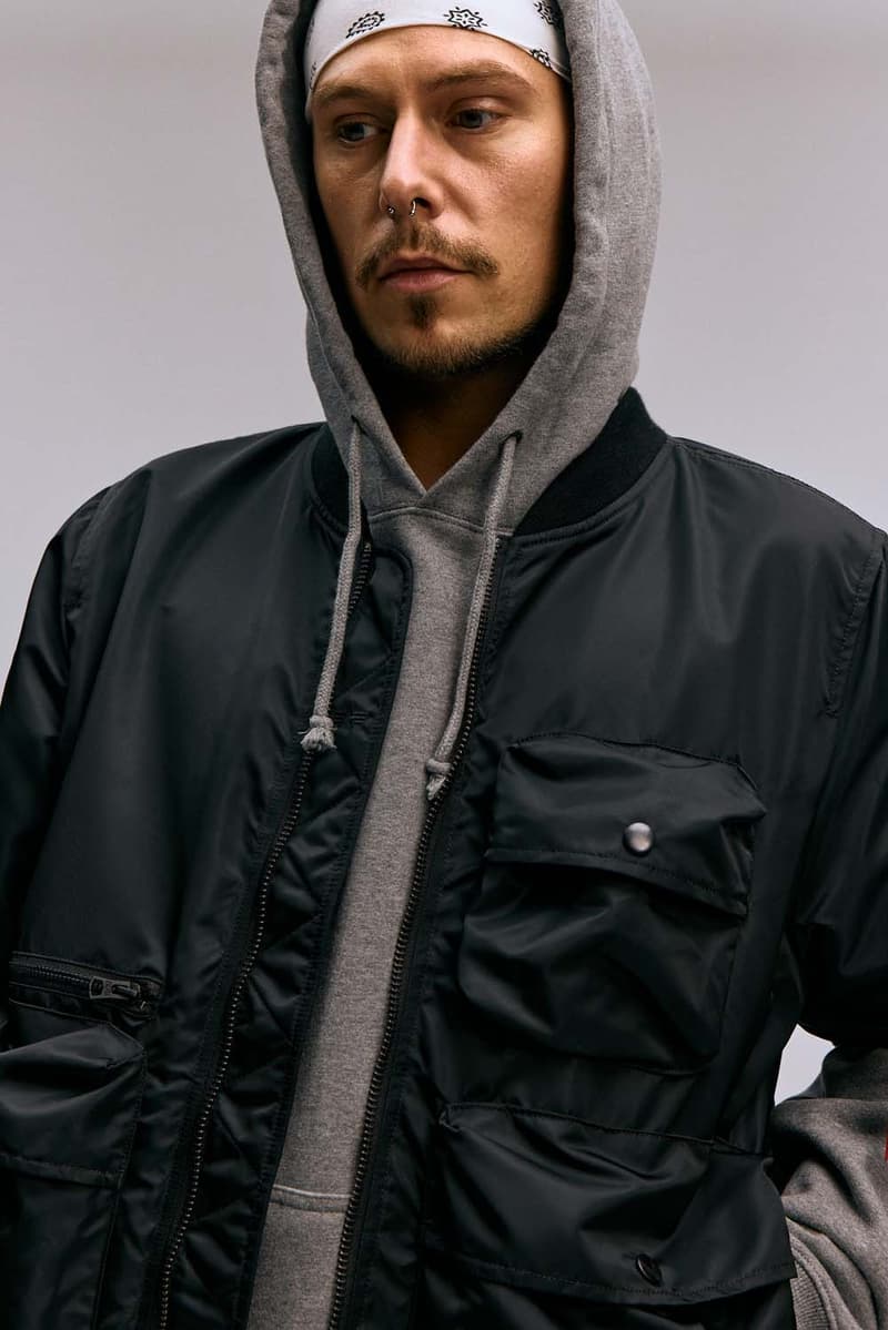 Alpha Industries Spring/Summer 2024 lookbook collection camo military bomber jackets tops pants trousers army campaign