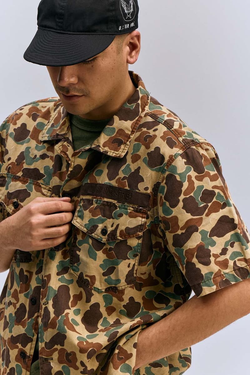 Alpha Industries Spring/Summer 2024 lookbook collection camo military bomber jackets tops pants trousers army campaign