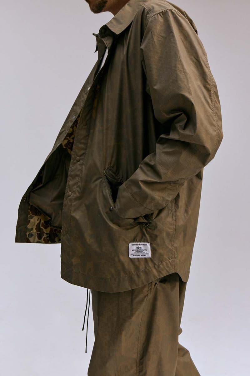 Alpha Industries Spring/Summer 2024 lookbook collection camo military bomber jackets tops pants trousers army campaign