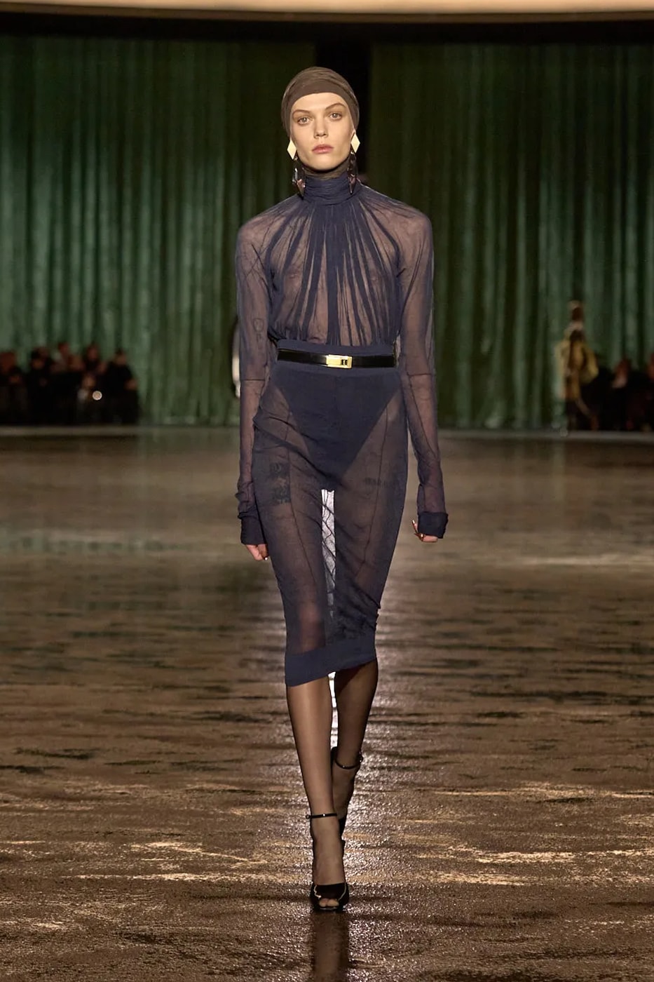 Anthony Vaccarello Is Transparent With Fragility for Saint Laurent FW24 Paris Fashion Week pfw fall winter 2024 sheer transparencies exhibit