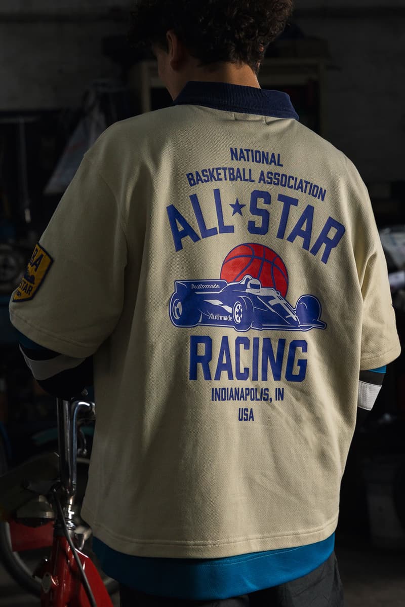 Authmade Merges Motorspot and Basketball in NBA All-Star 2024 Capsule indiana racing nascar link drop release weekend game indianapolis link drop game hoodie jacket lookbook 