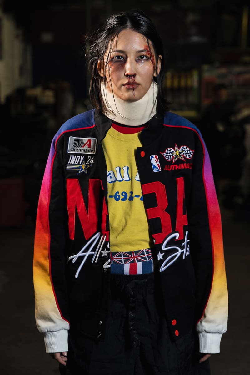 Authmade Merges Motorspot and Basketball in NBA All-Star 2024 Capsule indiana racing nascar link drop release weekend game indianapolis link drop game hoodie jacket lookbook 